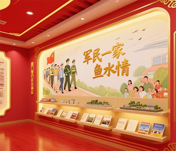 厦门党建墙设计 厦门党建文化墙设计 厦门企业党支部空间设计 厦门红色文化墙设计